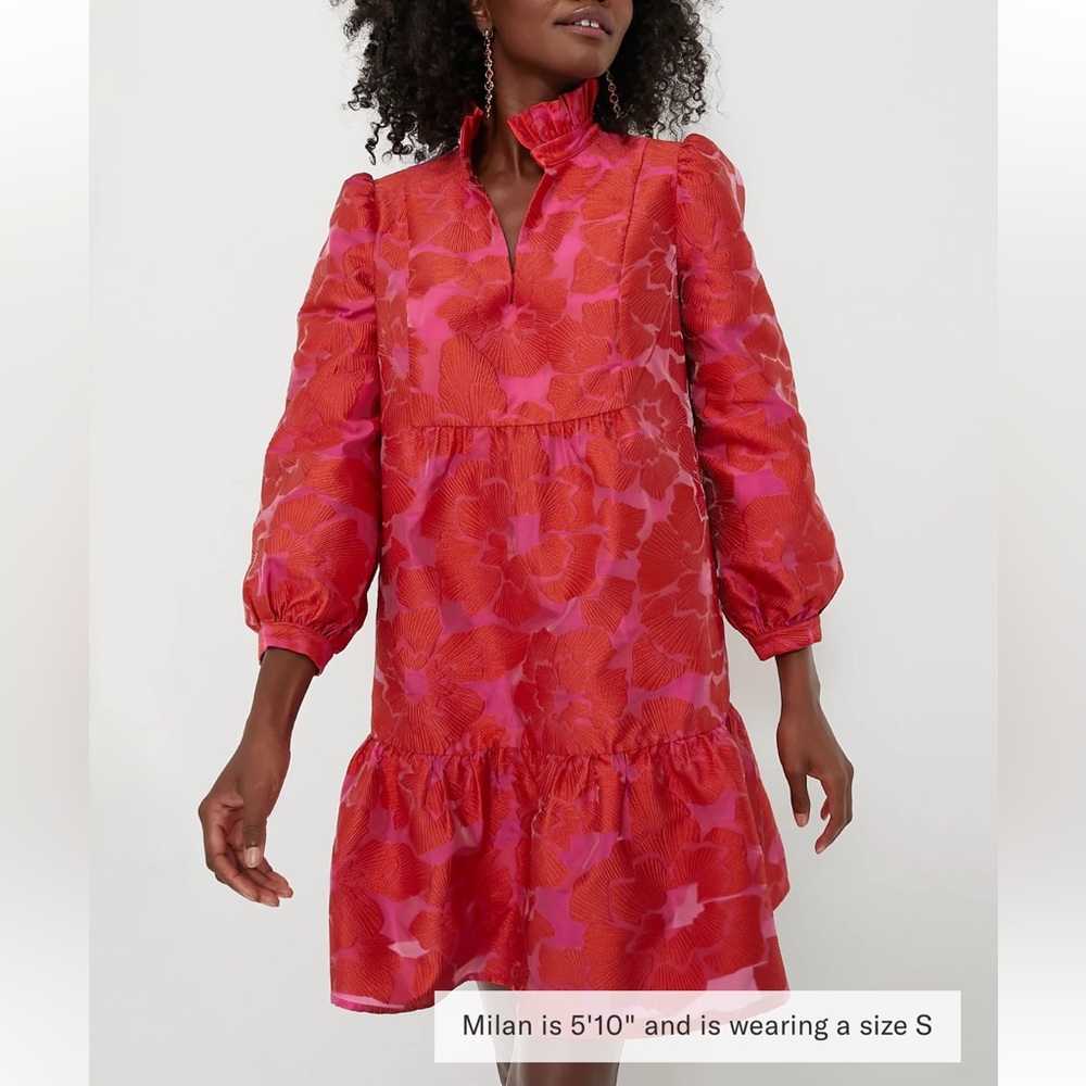 Tuckernuck Red and Pink Floral Dress